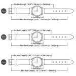 Quick Release Leather Watch Band 20mm Dark Blue