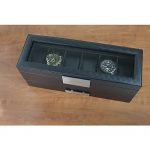 Glenor Co Watch Box with Valet Drawer for Men