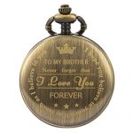 SIBOSUN Pocket Watch Personalized Engraved Back Case Graduation