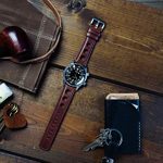 20mm Chocolate - Barton Rally Horween Leather Watch Bands