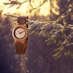 CUCOL Womens Wooden Bamboo Watches Brown Genuine
