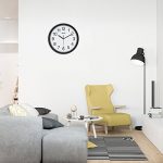Yoobure 10 Silent Quartz Decorative Wall Clock Non-Ticking