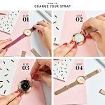 CLUSE La Roche Petite Rose Gold White Marble Women's