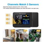 Weather Station Projection Alarm Clock for Bedroom