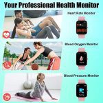 Smart Watch - IP67 Waterproof Fitness Tracker for Android Phones with Blood Pressure, Oxygen, and Heart Rate Monitor