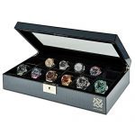 12 Slot Watch Box Organizer with Lock Display Case