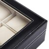 Watch Box Display Case Real Glass Organizer Storage