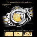Men's Luxury Mechanical Skeleton Watch with Diamond Roman Numerals - A Dazzling Timepiece of Elegance
