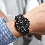 FIZILI Mens Watches Ultra-Thin Minimalist Waterproof-Fashion