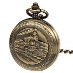 ManChDa Antique Men Pocket Watch Double Hunter Automatic