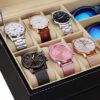 Leather Watch Box Case Organizer