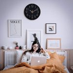 Rose Gold Wall Clock Silent Non Ticking