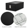 Leather Case Watch Box Wooden Storage Organizer
