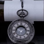 Watch with Chain Mudder Vintage Roman Numerals Scale