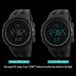Digital LED Military Dual Time Back Light Stopwatch