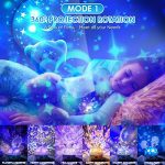 Star Projector Night Light for Kids Baby, Bluetooth Music Speaker