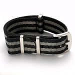 20mm Black and Gray James Bond NATO Watch Straps