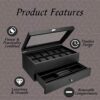 Display Case Organizer Watch Box 12 Watch Slots