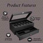 Display Case Organizer Watch Box 12 Watch Slots