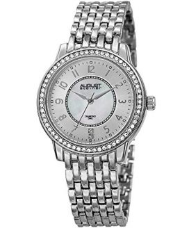 August Steiner Crystal Studded Women’s Watch