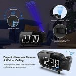 Projection Alarm Clock, ELEGIANT FM Radio Alarm Clock