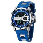 Digital LED Waterproof Sports Watches Chronograph Silicone Band