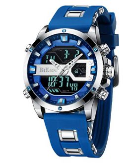 Digital LED Waterproof Sports Watches Chronograph Silicone Band