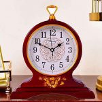 Beesealy Mantel Clock, 12-Inch Mantel Clock, Silent Movement