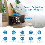 PICTEK Projection Digital Clock Radio for Bedrooms