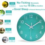 Modern Simple Wall Clock Indoor Non-Ticking Silent Sweep