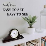 Mantel Clock, Wooden Mantle Clock for Living Room Décor