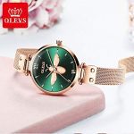 Rose Gold Watch for Lady Steel Mesh