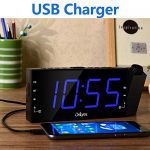 OnLyee Projection Alarm Clock with AM FM Radio
