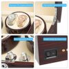 JQUEEN Automatic Wood Watch Winder Display Box