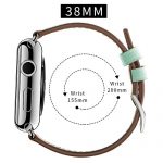 Leather Band Compatible for Apple Watch LEUNGLIK