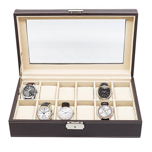 Men's Watch Box Display Case Collection Jewelry Box