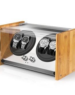 Bamboo Watch Winder 4 Automatic Watches