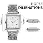 Larsson Jennings 34mm Satin White dial and Silver Stainless