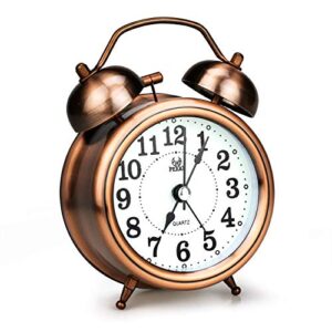 LINGSFIRE Alarm Clock for Bedroom, Silent Non Ticking