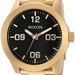 Nixon Corporal Gold and Black Watch Face