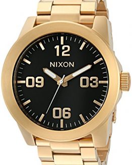 Nixon Corporal Gold and Black Watch Face