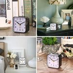 Black Analog Travel Alarm Clock Silent No Ticking