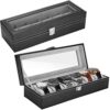 ProCase Watch Box Leather for Men Women (6 Slots)