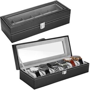 ProCase Watch Box Leather for Men Women (6 Slots)