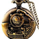 Picvadee Unisex Antique Case Vintage Brass Rib Chain