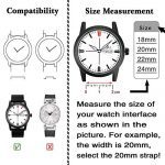 Black Nylon Perlon Watch Band - 22mm NATO Style for Stylish and Sporty Timekeeping
