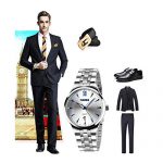 Mens Watch, Unique Quartz Analog Dress Business Casual Watches