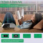 Projection Alarm Clock for Bedrooms, 180° Ceiling Projector