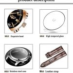 LIGE Mens Watches Leather Analog Quartz Watch Men