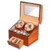Automatic Wood Watch Winder Display Box Storage